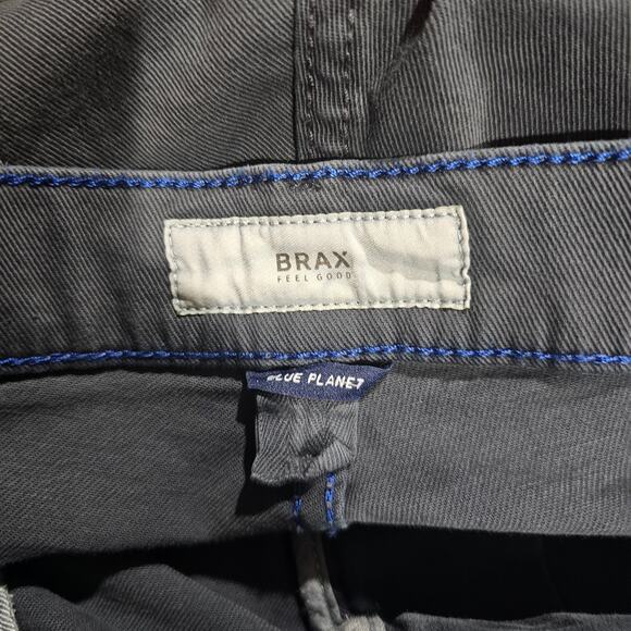 Brax Feel Good Hi-Flex Chuck Jeans – Modern Fit, Dark Wash, Men's 36x31 - Picture 10 of 10